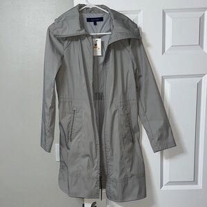 Cole Haan Light Gray Rain Jacket